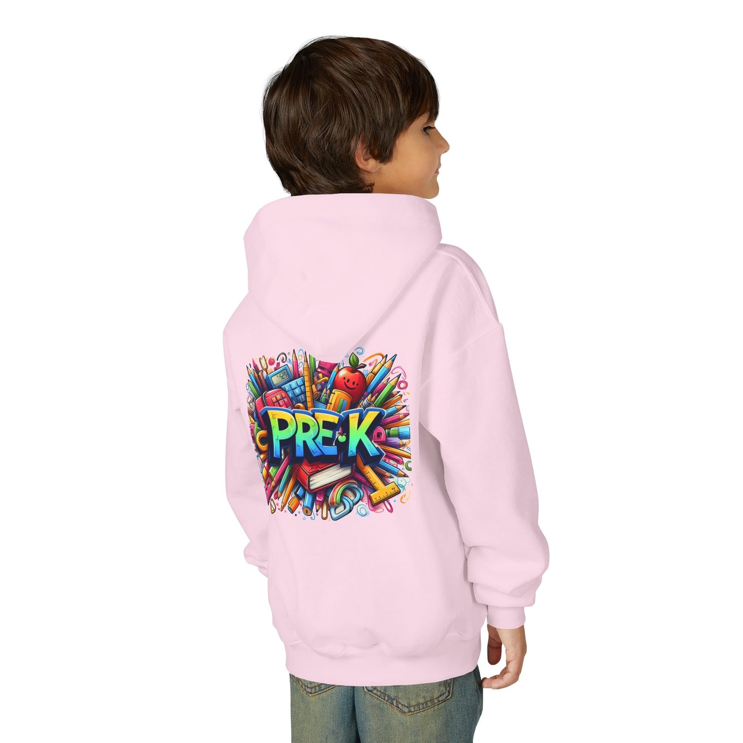 Pre-K Kids Hoodie — Colorful Back-to-School Preschool Sweatshirt