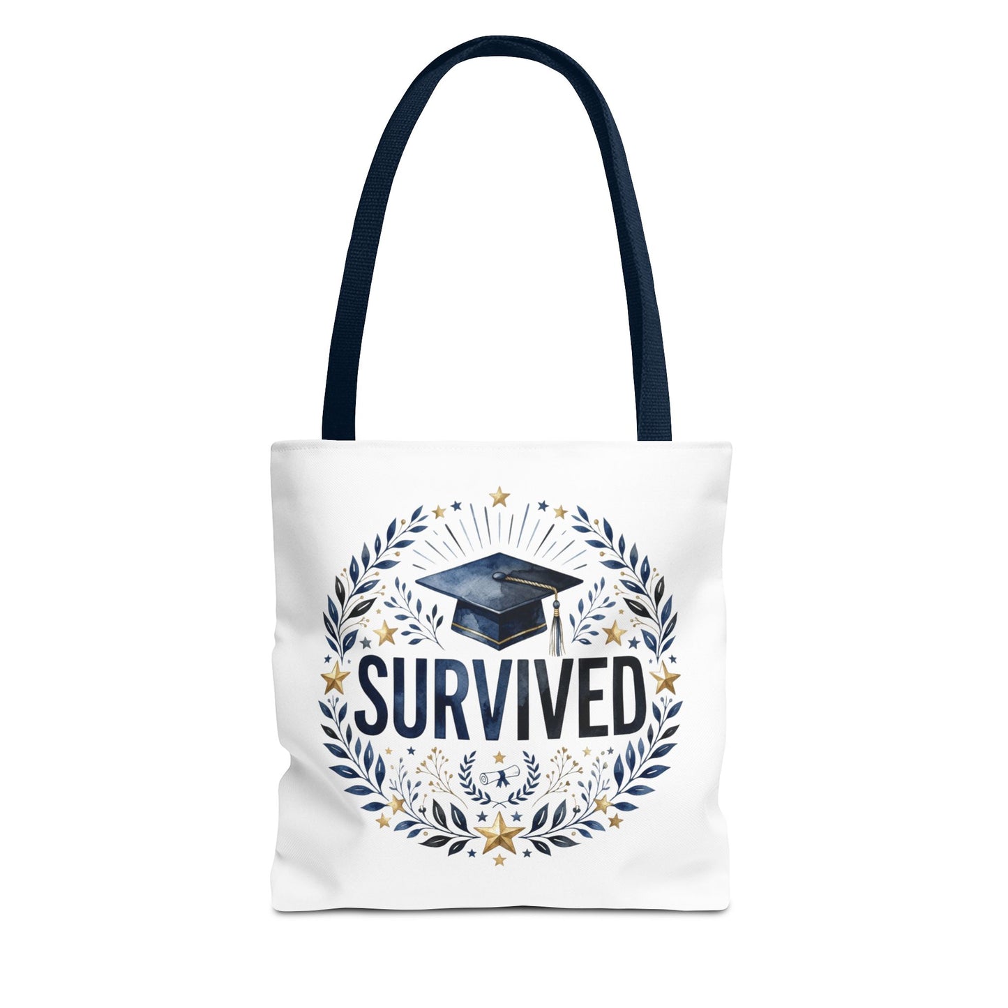 Graduation 'Survived' Tote Bag – Cap & Laurel Grad Gift