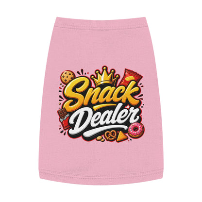 Snack Dealer Pet Tank Top – Funny Treat Lover Dog Shirt
