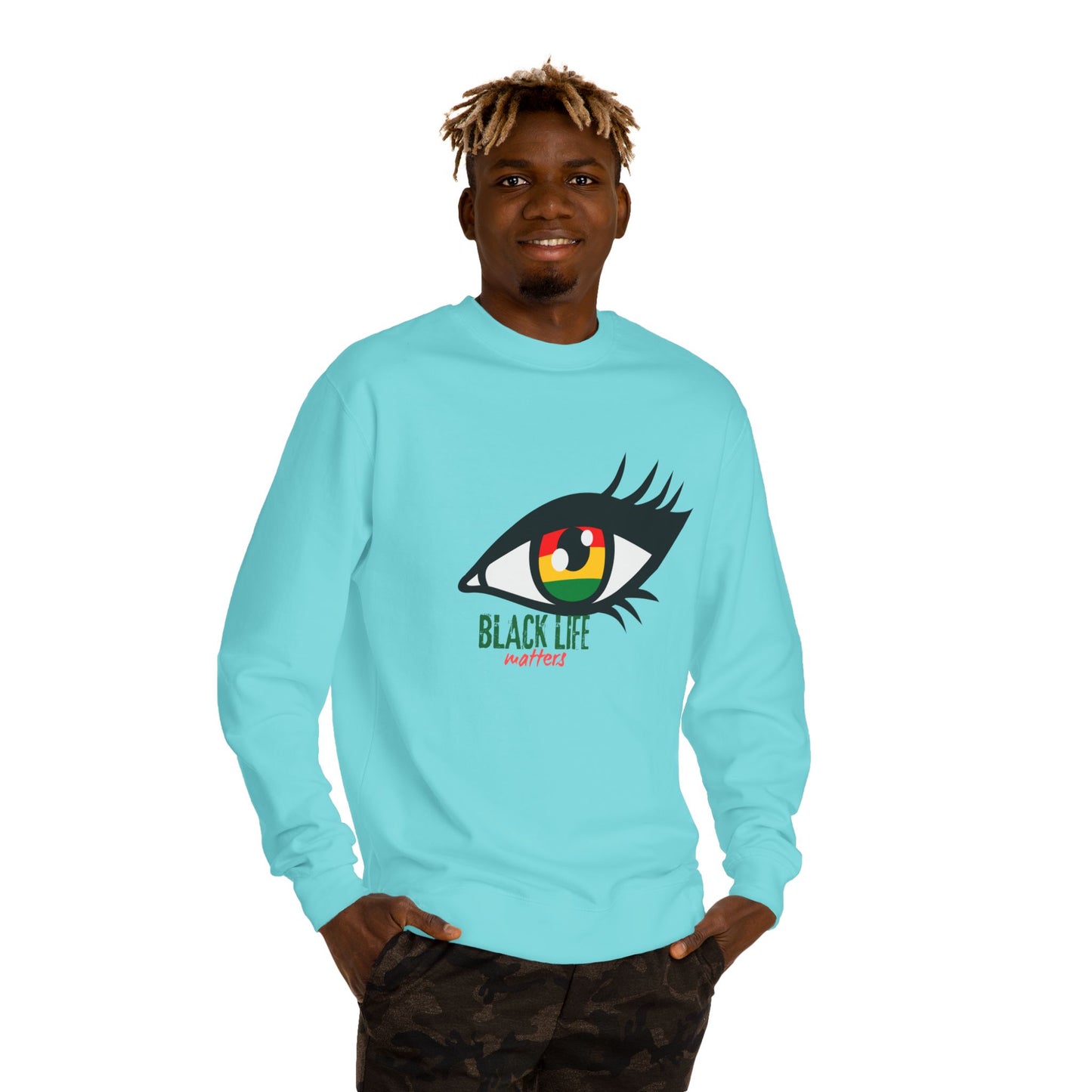 Black Life Matters Eye Graphic Sweatshirt