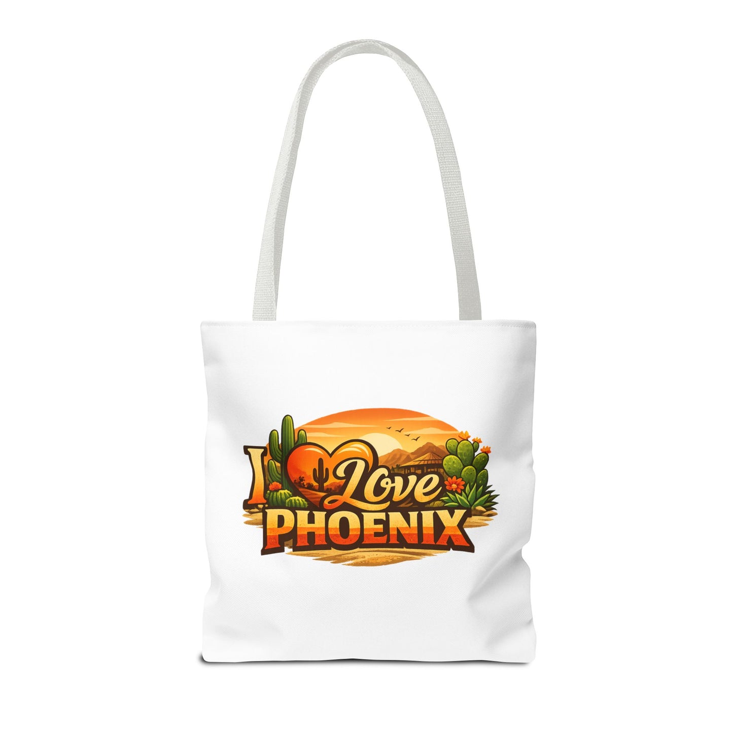 I Love Phoenix Tote Bag – Desert Sunset Illustration