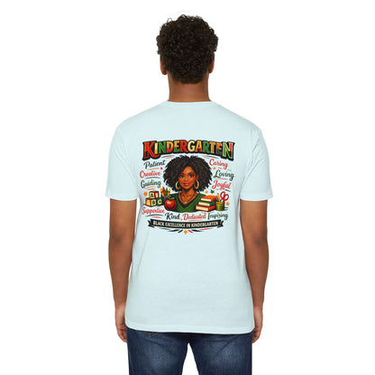Kindergarten Teacher T-Shirt – Black Excellence in Kindergarten Design