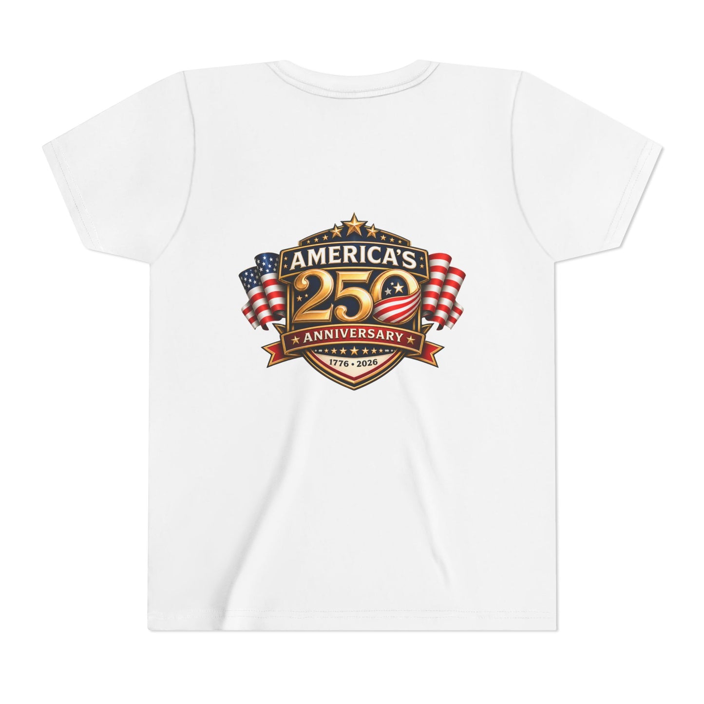 America's 250th Anniversary Youth Tee - Patriotic 1776–2026 Celebration Shirt