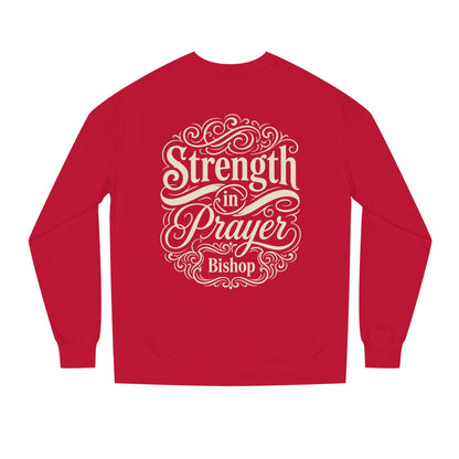 Strength in Prayer Sweatshirt — Inspirational Christian Crewneck for Faith & Encouragement