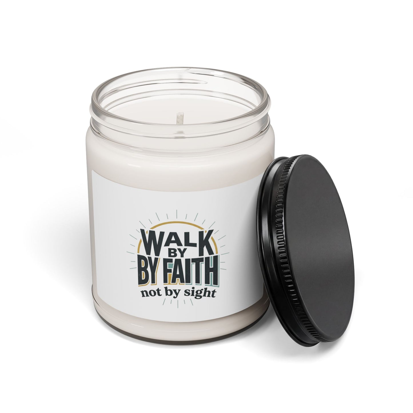 Walk By Faith Soy Candle | Christian Streetwear, Bold Type