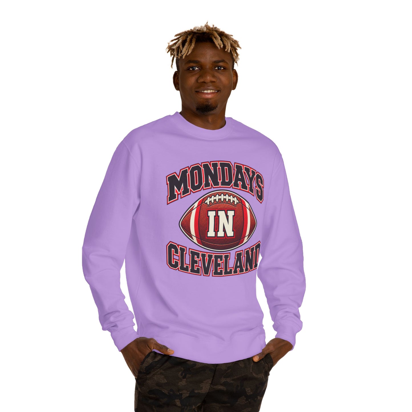 Mondays In Cleveland Football Sweatshirt