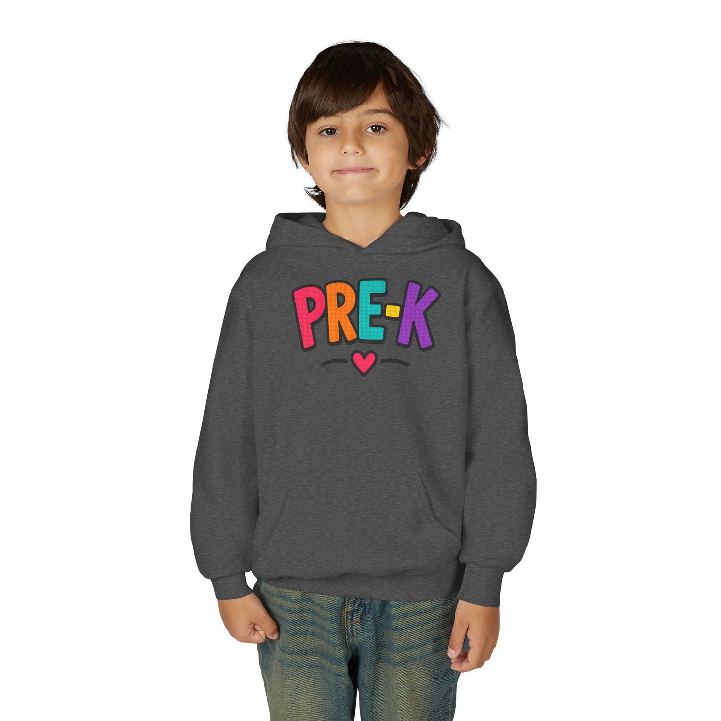 Pre-K Kids Hoodie — Colorful Cute Pre-K School Hooded Sweatshirt for Toddlers