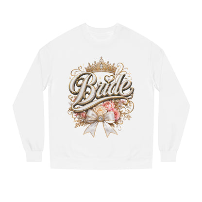 Bride Sweatshirt — Floral Crown Bridal Crewneck for Bachelorette & Wedding