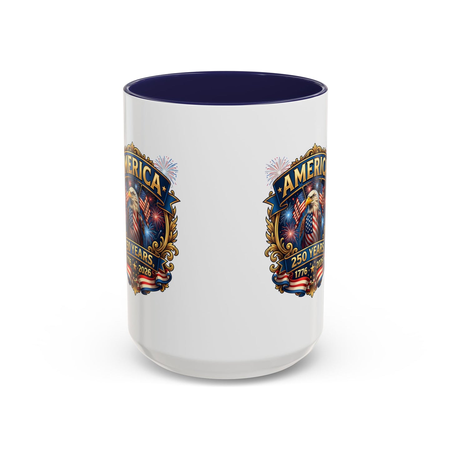 250th America Eagle Coffee Mug — Patriotic 1776–2026 Anniversary Accent Mug