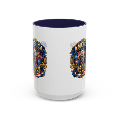 250th America Eagle Coffee Mug — Patriotic 1776–2026 Anniversary Accent Mug