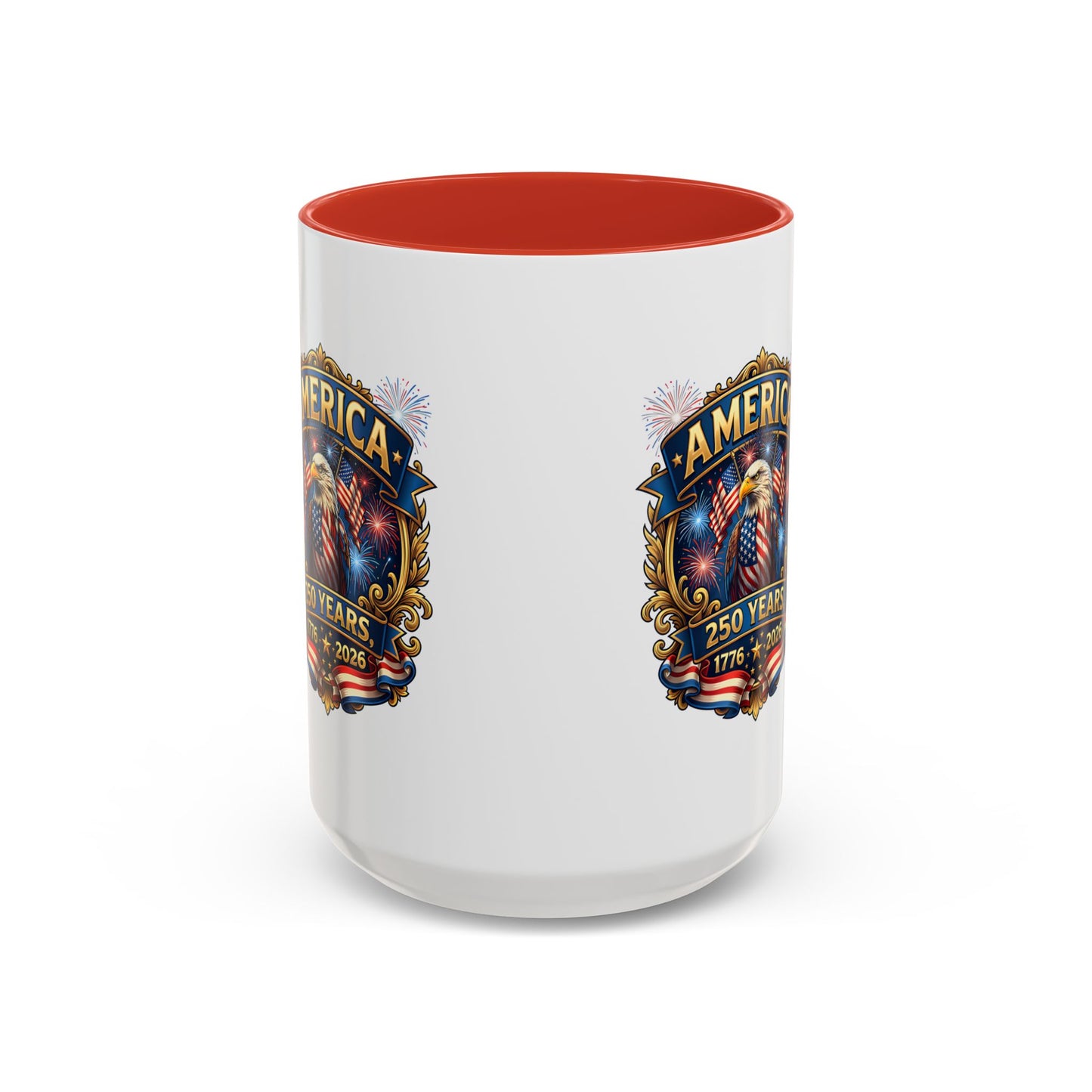 250th America Eagle Coffee Mug — Patriotic 1776–2026 Anniversary Accent Mug