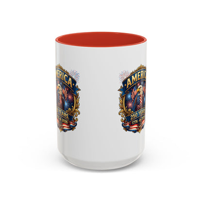 250th America Eagle Coffee Mug — Patriotic 1776–2026 Anniversary Accent Mug