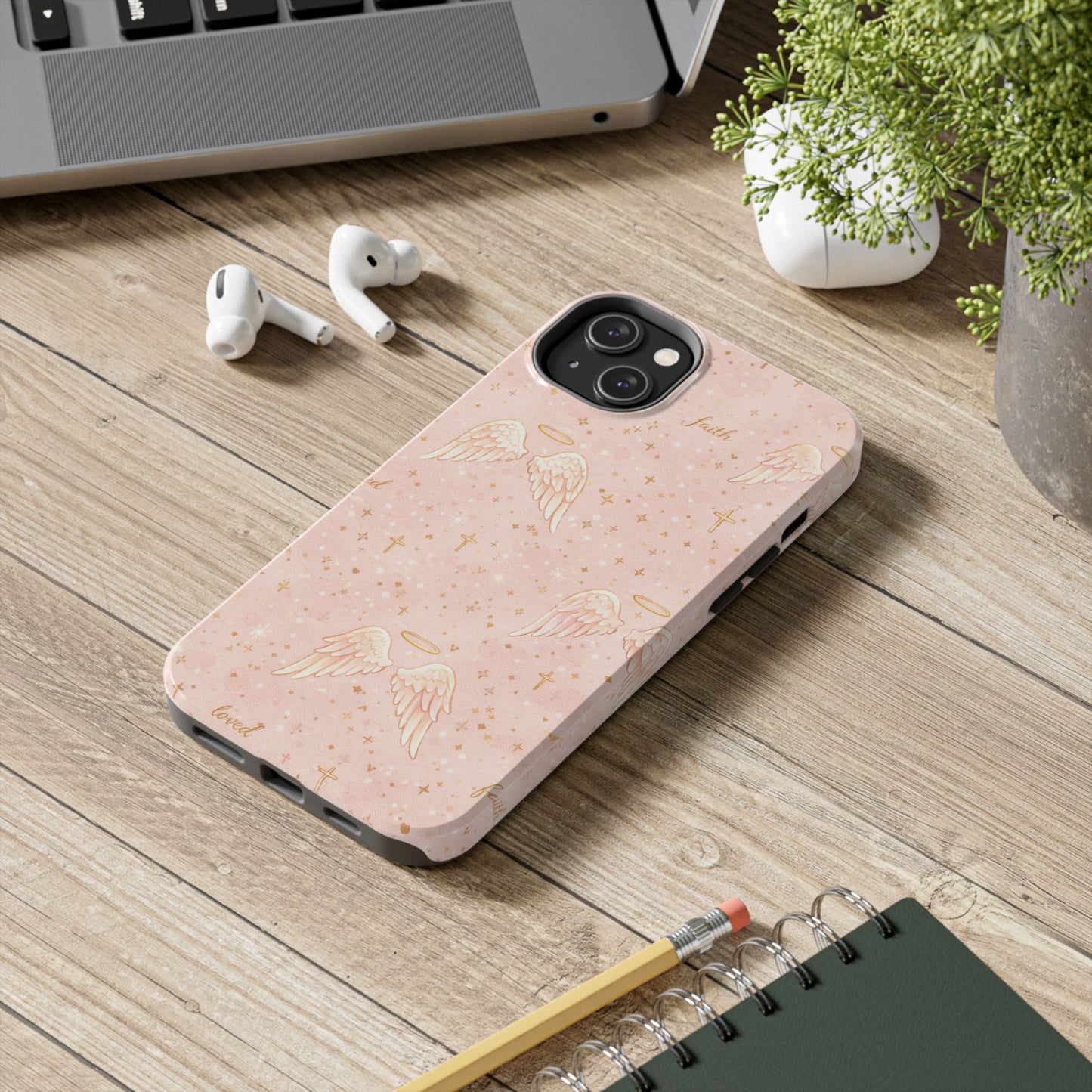 Faith & Grace Angels Phone Case | Christian floral iPhone Case