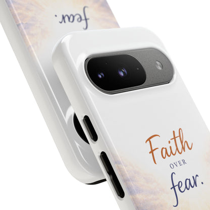 Faith Over Fear Phone Case — Inspirational Christian iPhone Cover