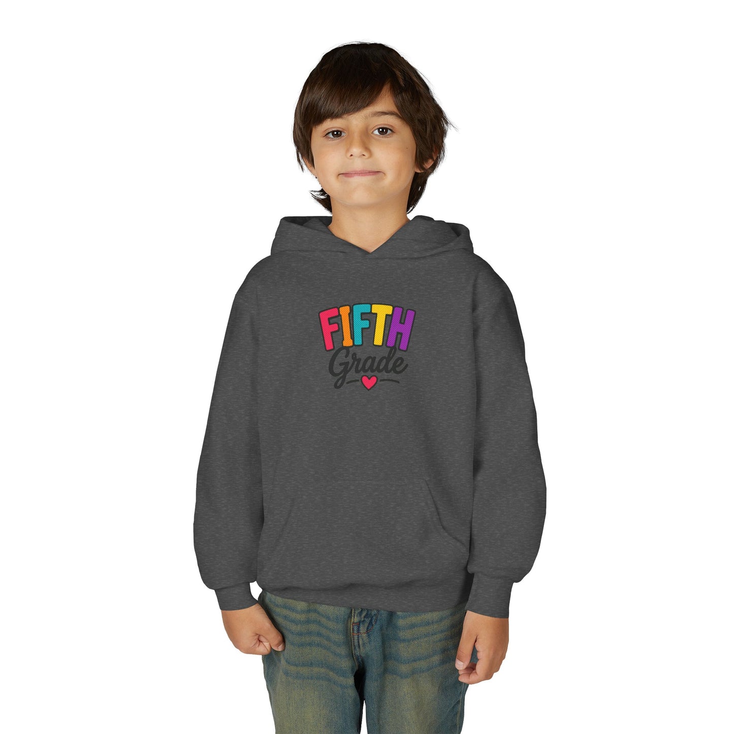 Fifth Grade Kids Hoodie - Colorful Back-to-School Sweatshirt for Students