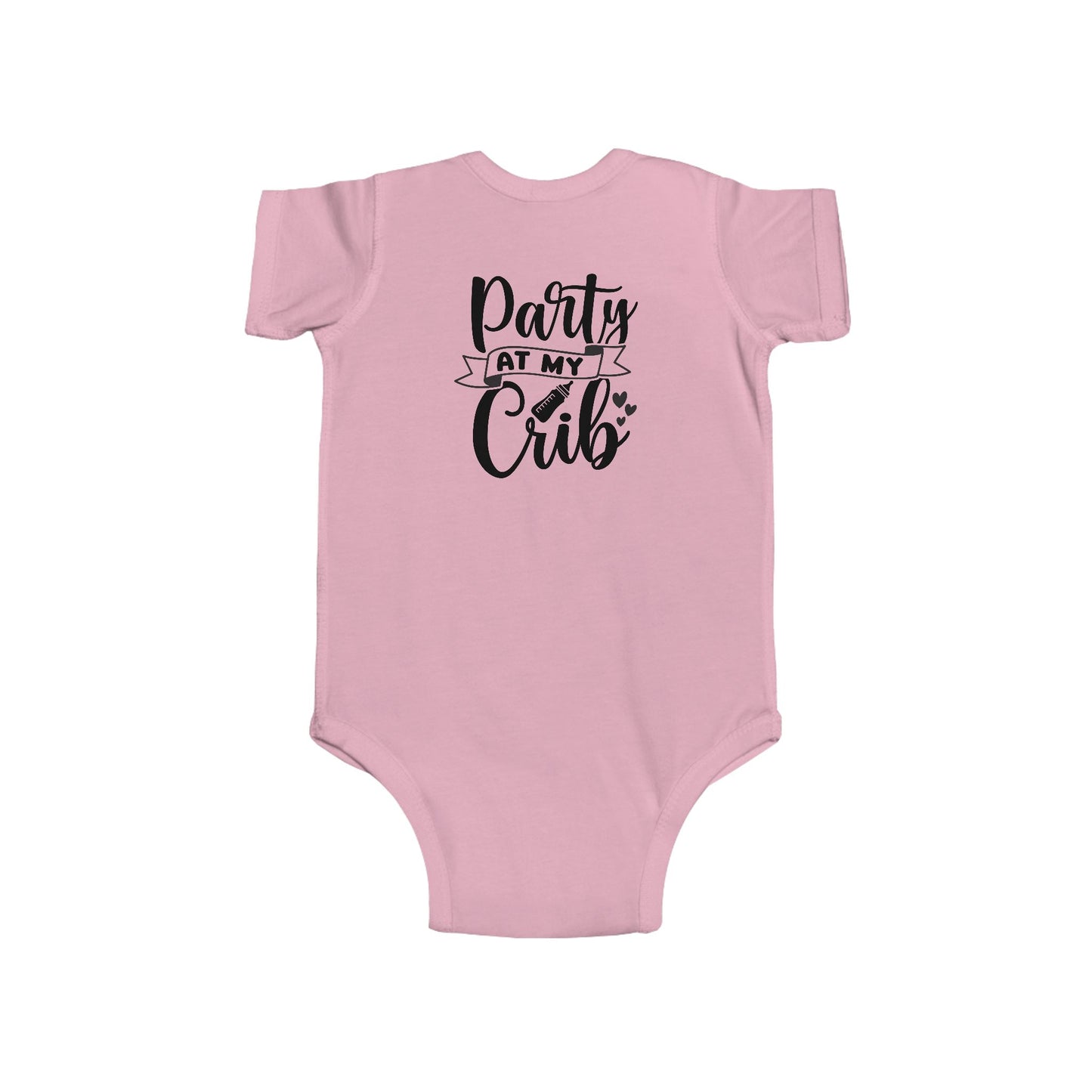 Infant Bodysuit — "Party at My Crib" Cute Baby Onesie, Newborn Shower Gift