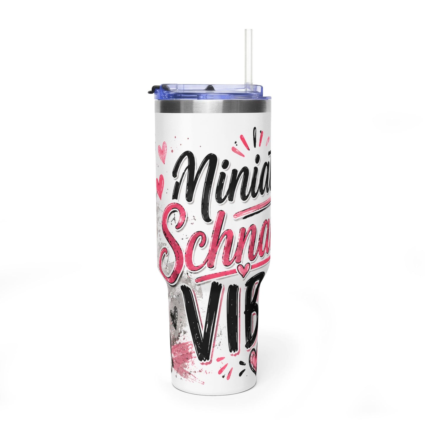 Miniature Schnauzer Vibes 40oz Vacuum Tumbler