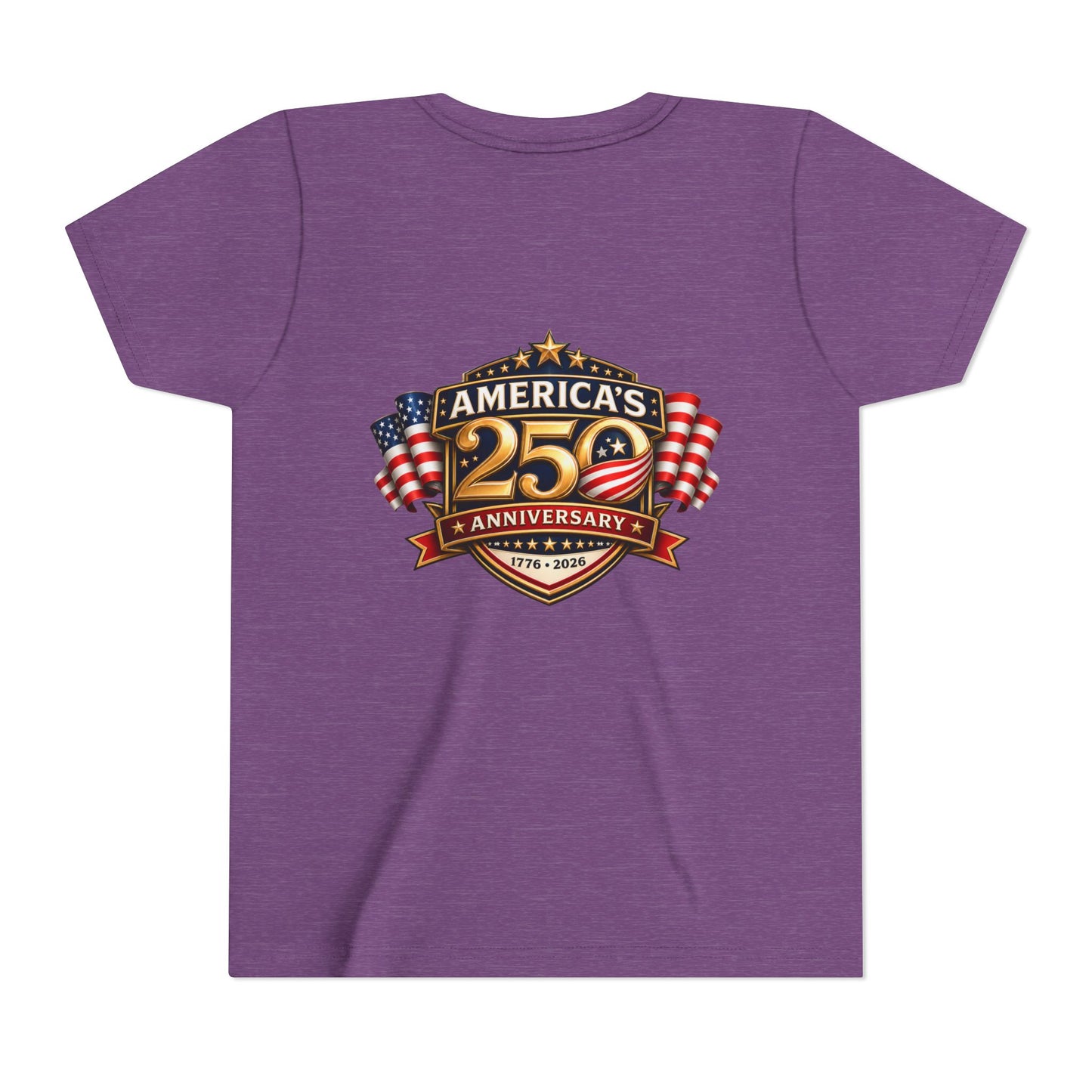 America's 250th Anniversary Youth Tee - Patriotic 1776–2026 Celebration Shirt