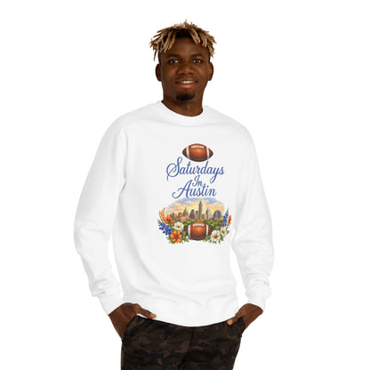 Saturdays in Austin Sweatshirt — Football Skyline Crewneck