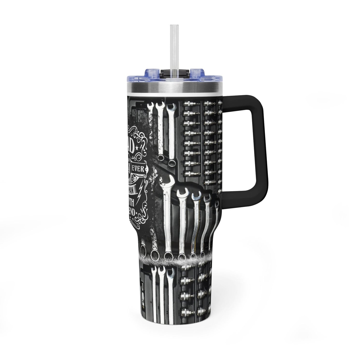 Dad Tools 40oz Vacuum Tumbler — "Dad: Best Man, Myth, Legend" Insulated Travel Mug