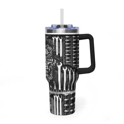 Dad Tools 40oz Vacuum Tumbler — "Dad: Best Man, Myth, Legend" Insulated Travel Mug