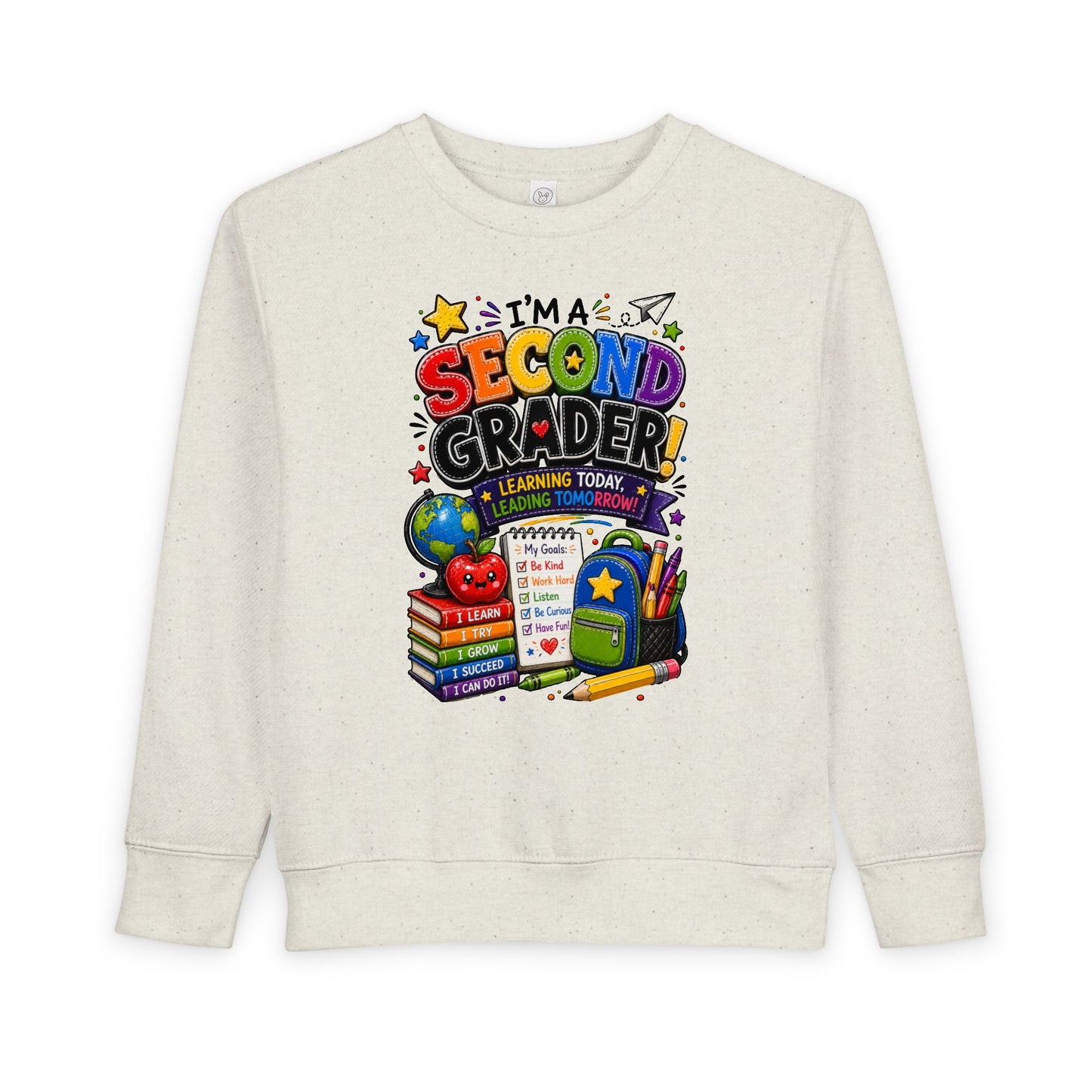 I'm a Second Grader Toddler Sweatshirt — Cute Back-to-School Kids Crewneck