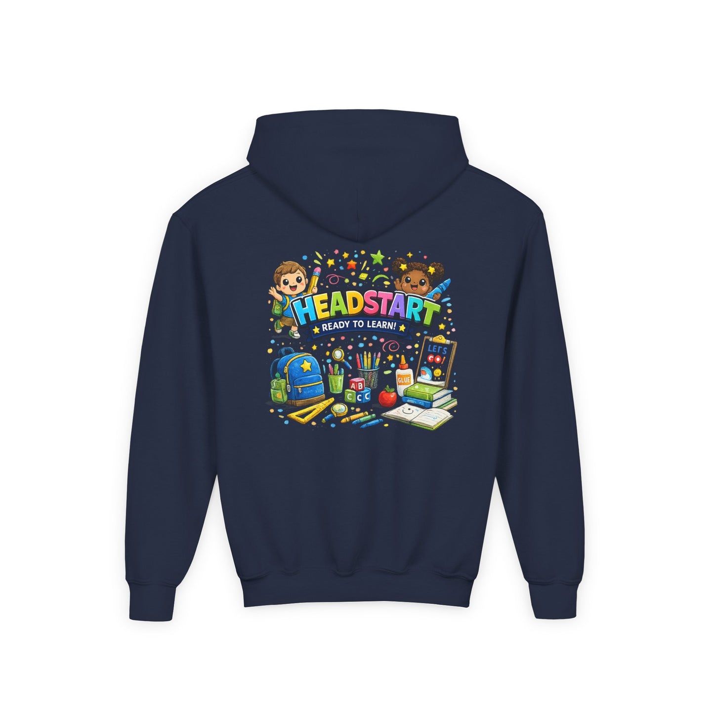 Head Start Kids Hoodie – 'Ready to Learn' Back-to-School Youth Sweatshirt