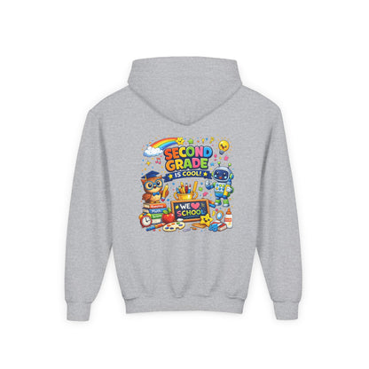 Second Grade Hoodie — 'Second Grade Is Cool' Kids Back-to-School Sweatshirt
