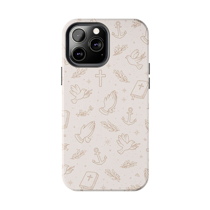 Symbols of Grace Phone Case | Christian Floral iPhone Case
