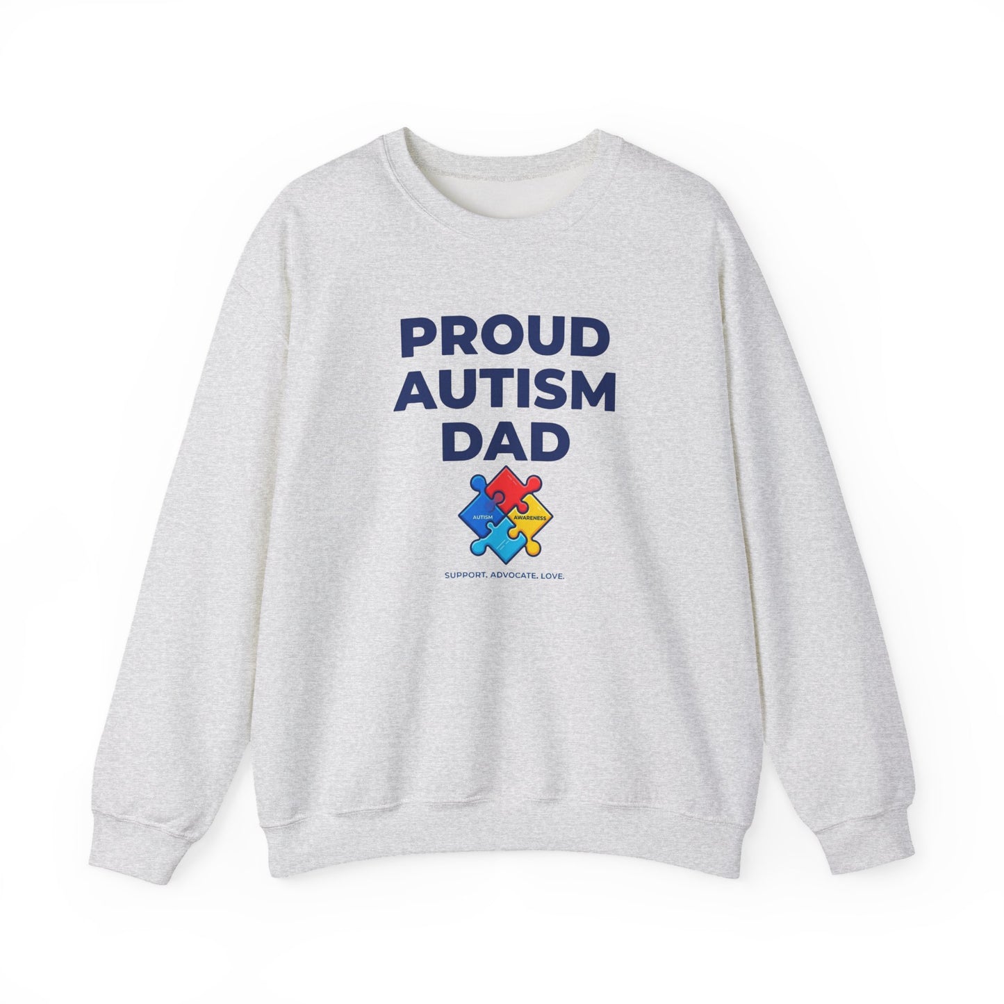 Proud Autism Dad  Crewneck Sweatshirt