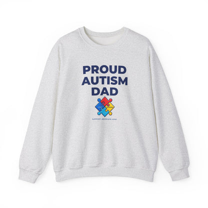 Proud Autism Dad  Crewneck Sweatshirt