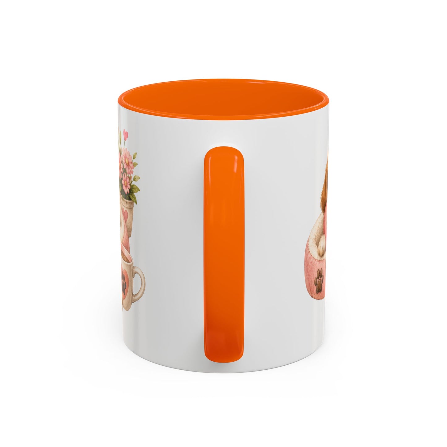 Puppy Love Coffee Mug — Cute Dog Heart Accent Mug (11/15oz)