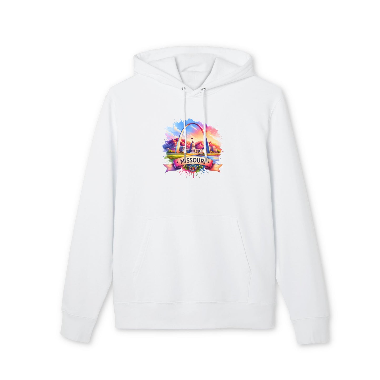 Missouri St. Louis Arch Hoodie — Colorful Sunset State Pride Pullover