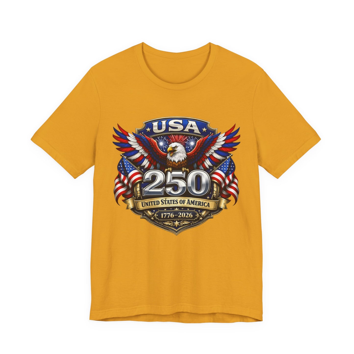 USA 250th Eagle T-Shirt — 1776–2026 Patriotic American Independence Tee