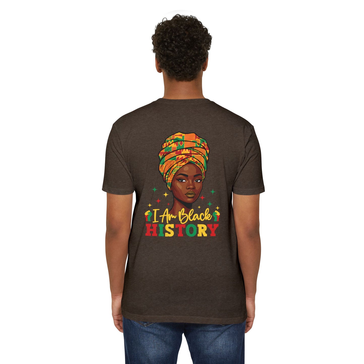 I Am Black History T-Shirt — Afrocentric Headwrap Pride Tee