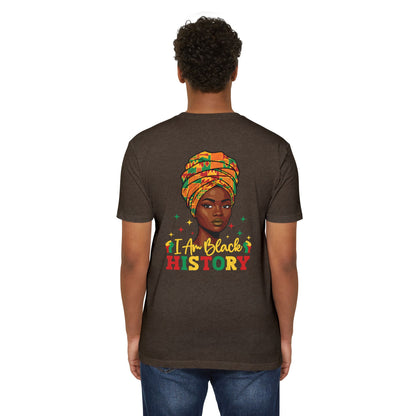 I Am Black History T-Shirt — Afrocentric Headwrap Pride Tee