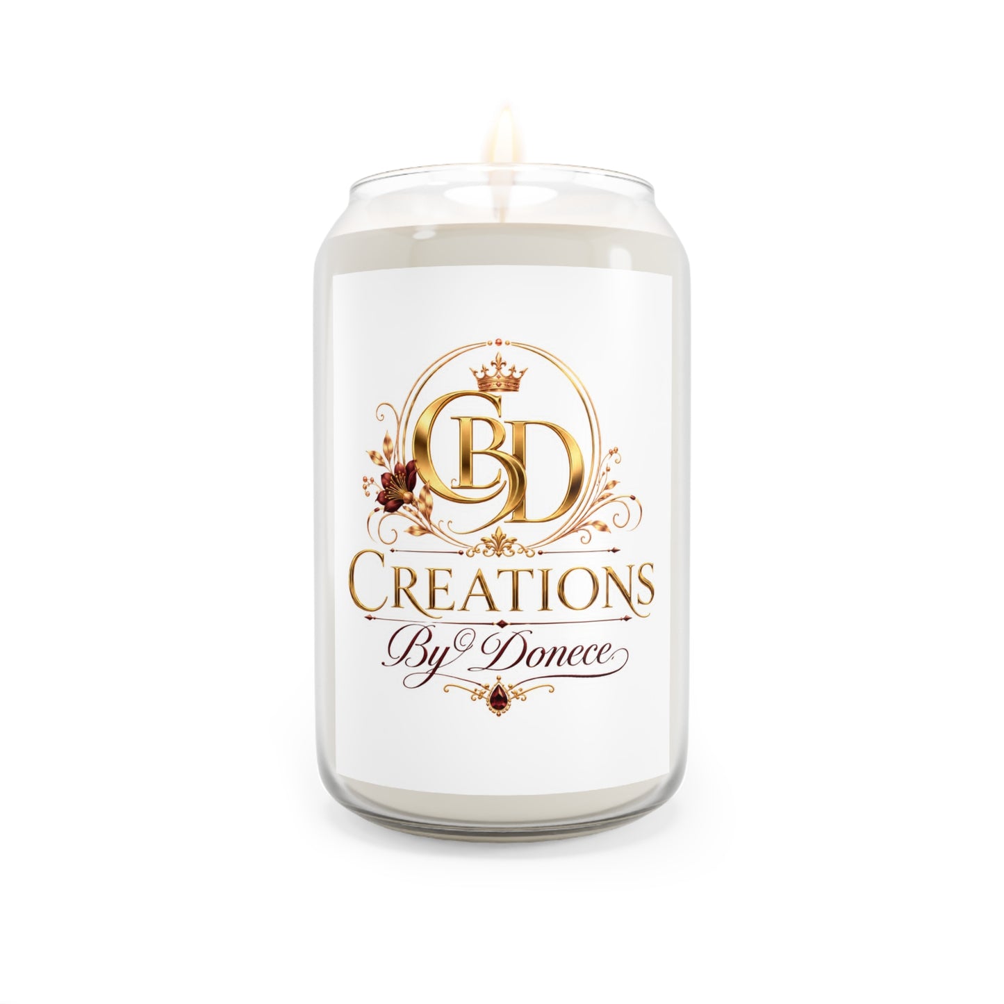 Scented Soy Candle 13.75oz — Creations By Donece Signature Jar