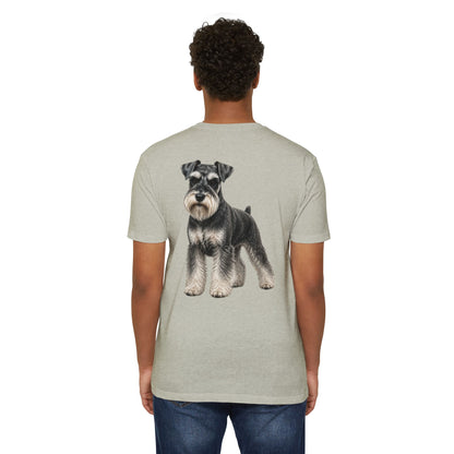 Schnauzer Dog T-Shirt — Realistic Miniature Schnauzer Graphic Tee