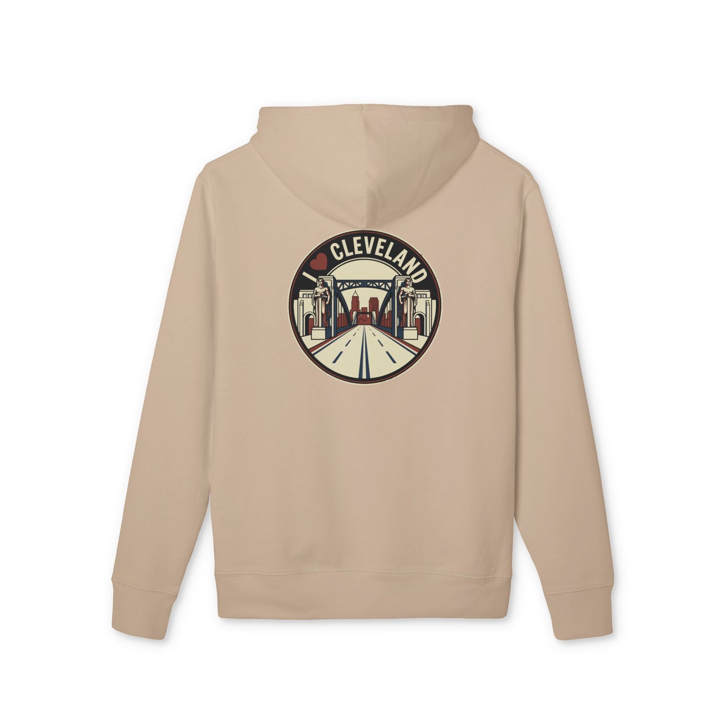 Cleveland Cityscape Hoodie – Retro Road Emblem