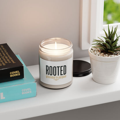 ROOTED soy candle | faith streetwear, bold type
