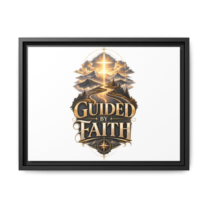 Guided by Faith Framed Matte Canvas — Inspirational Christian Wall Art