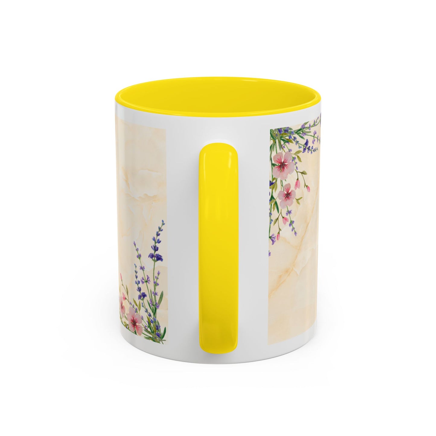 Mother Home Coffee Mug — Floral 'She Gave Us Love, She Gave Us Strength' Accent Mug