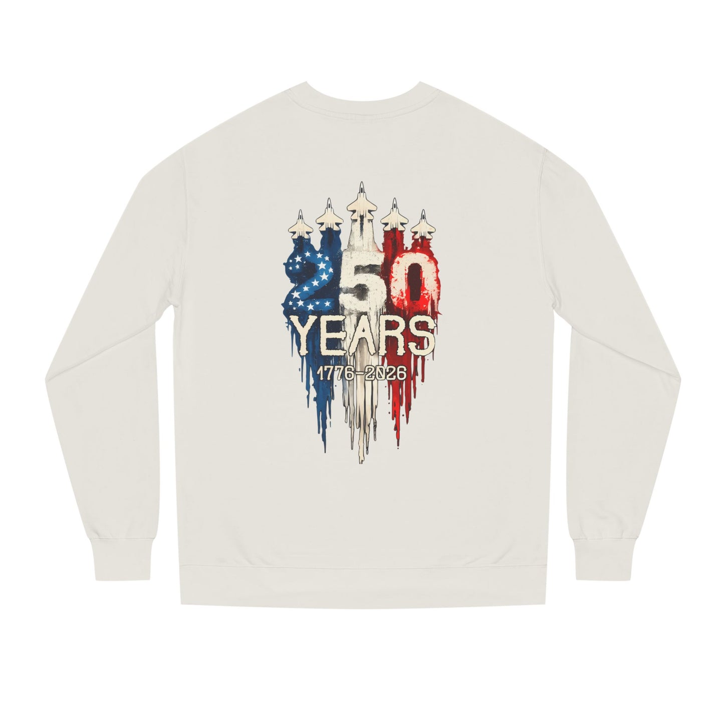 50 Years Anniversary Sweatshirt — Patriotic USA Flag Design (1971–2021)