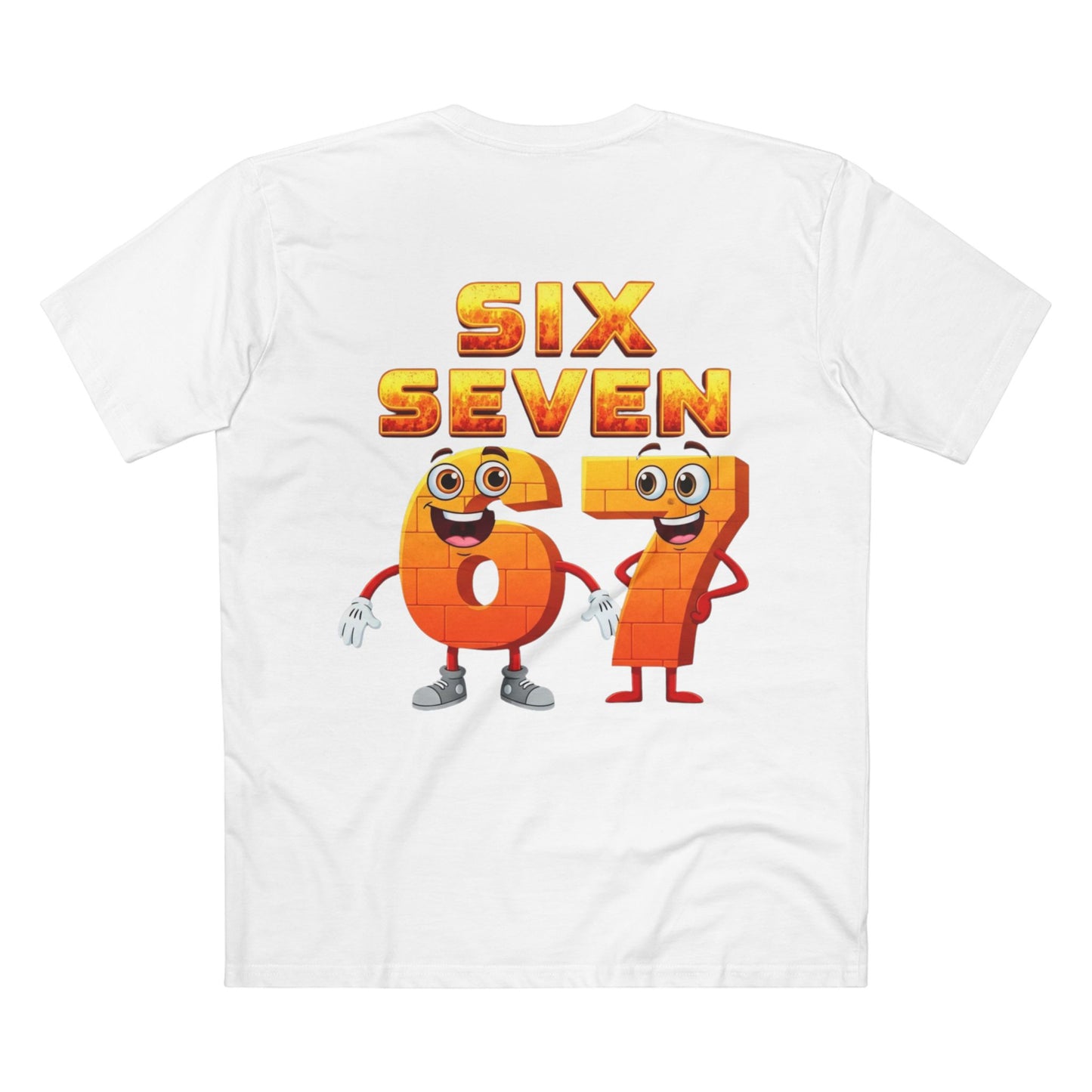 Six Seven 67 Cartoon Tee – Funny Number Graphic T-Shirt