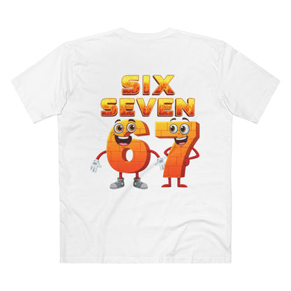 Six Seven 67 Cartoon Tee – Funny Number Graphic T-Shirt