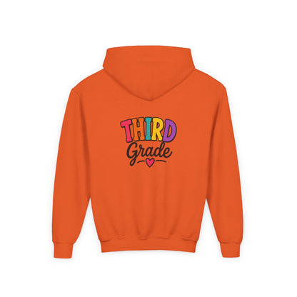 Third Grade Kids Hoodie — Colorful Back-to-School Sweatshirt