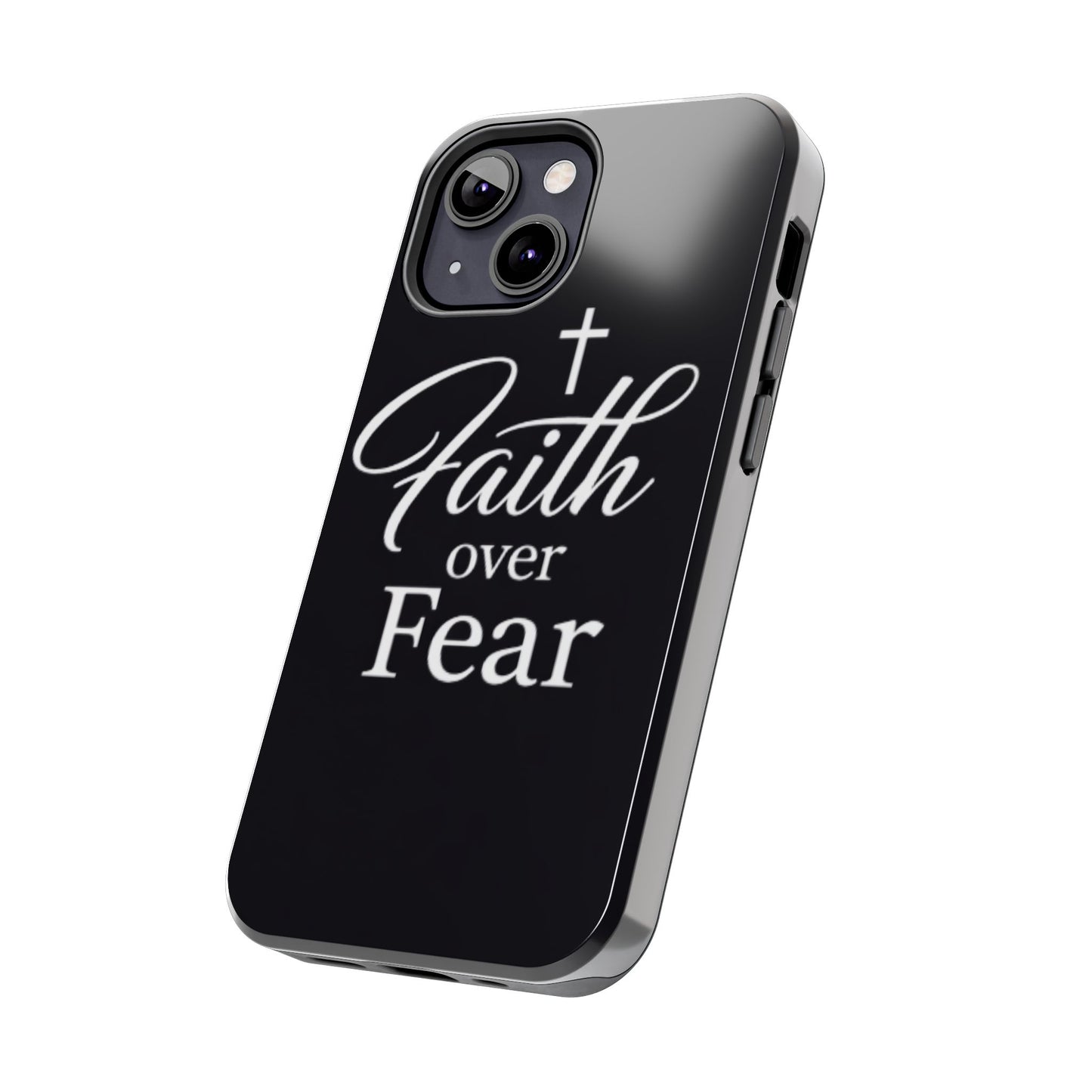 Faith Over Fear Tough Phone Case — Inspirational Christian Cross Phone Cover
