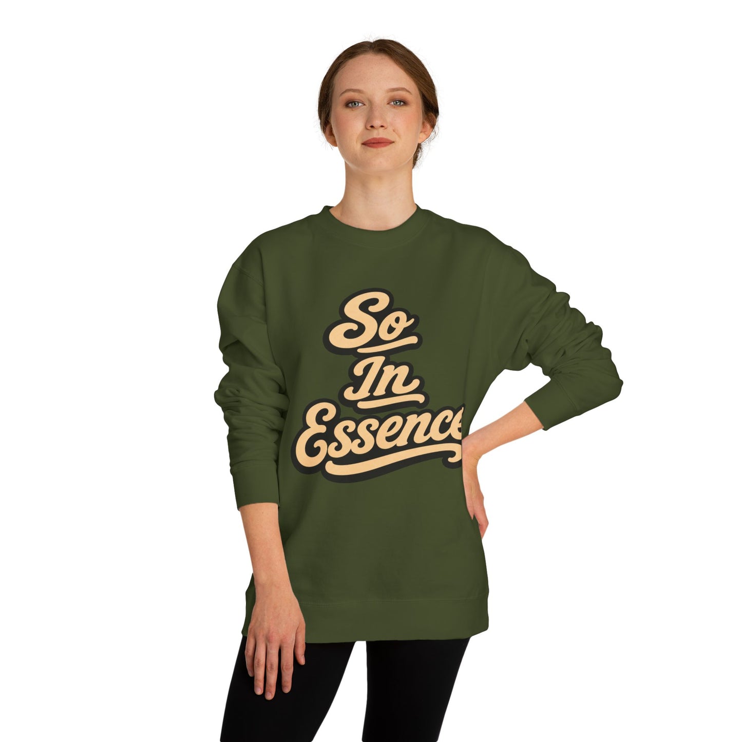 So In Essence Sweatshirt — Retro Script Crewneck Pullover