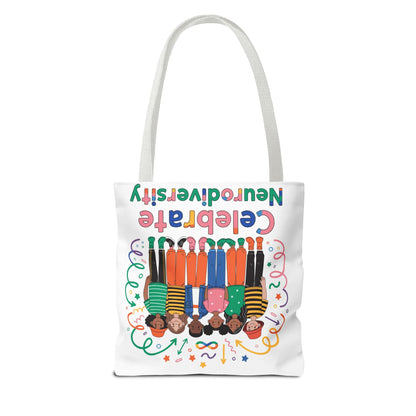 Celebrate Neurodiversity Tote Bag — Inclusive Pride Reusable Shopper
