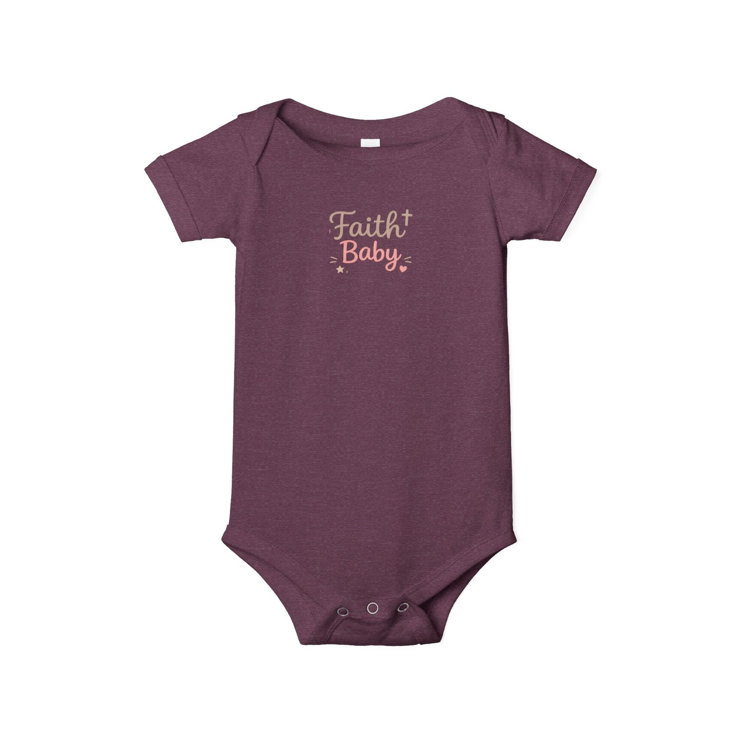 Faith Baby Infant Bodysuit — Religious Newborn One-Piece